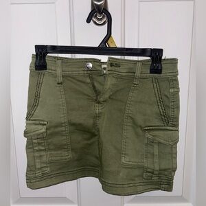 Green Cargo Skirt